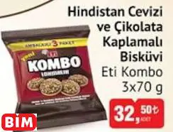 ETİ KOMBO HİNDİSTAN CEVİZİ VE ÇİKOLATA KAPLAMALI BİSKÜVİ